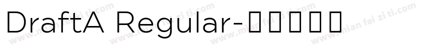 DraftA Regular字体转换